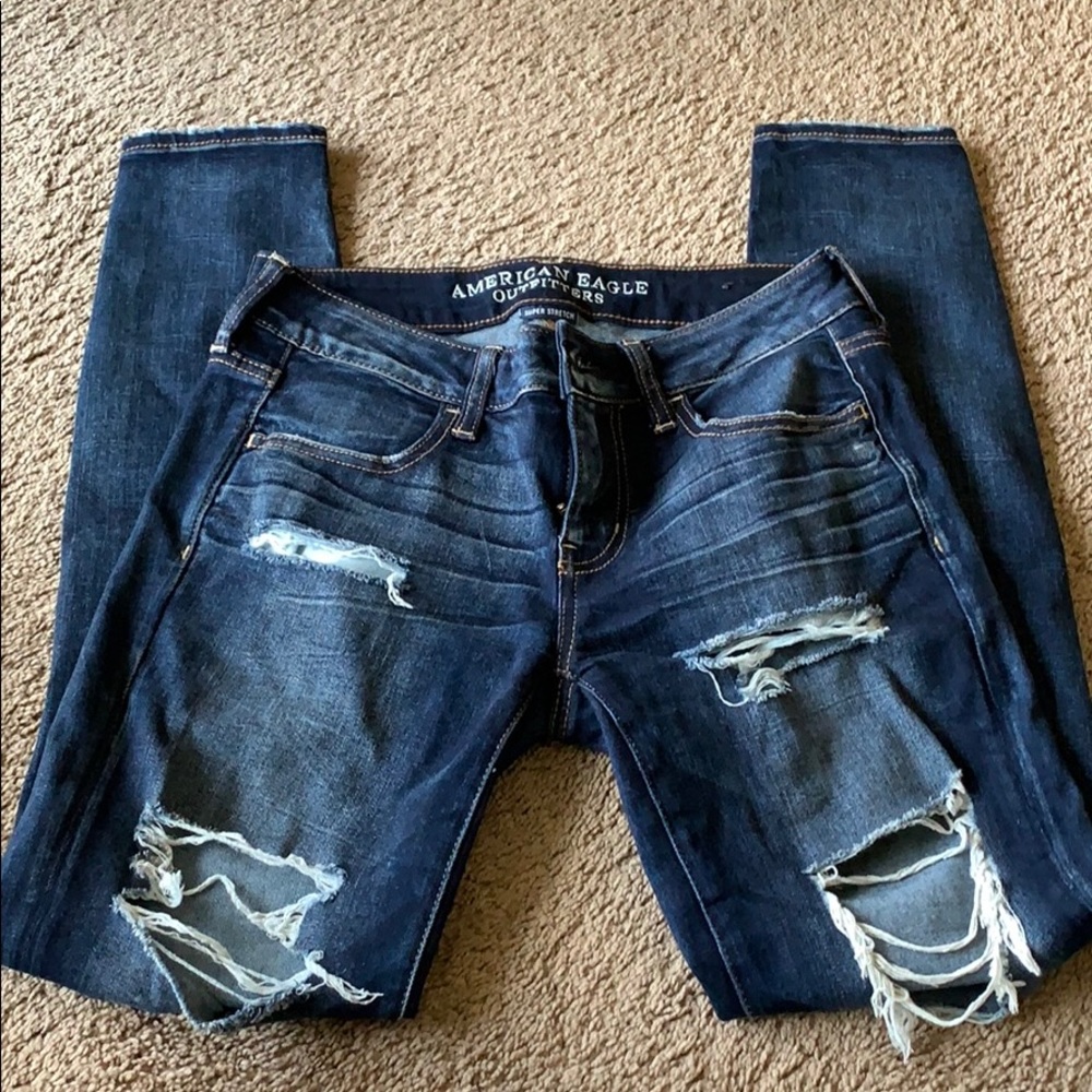 American Eagle ripped jeans